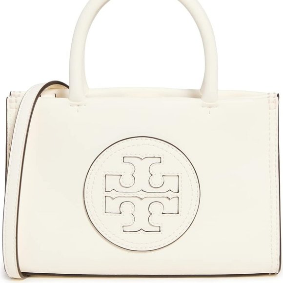 NWT Tory Burch Women's Ella Bio Mini Tote (White) - Picture 4 of 10